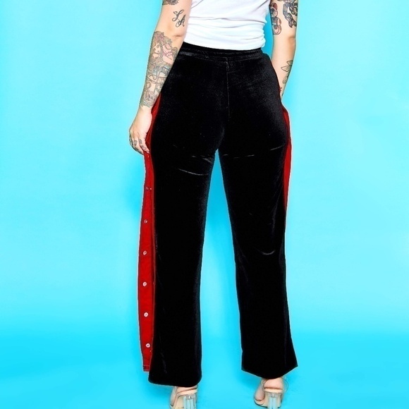 Velvet Side Stripe Track Pants - Picture 4 of 4